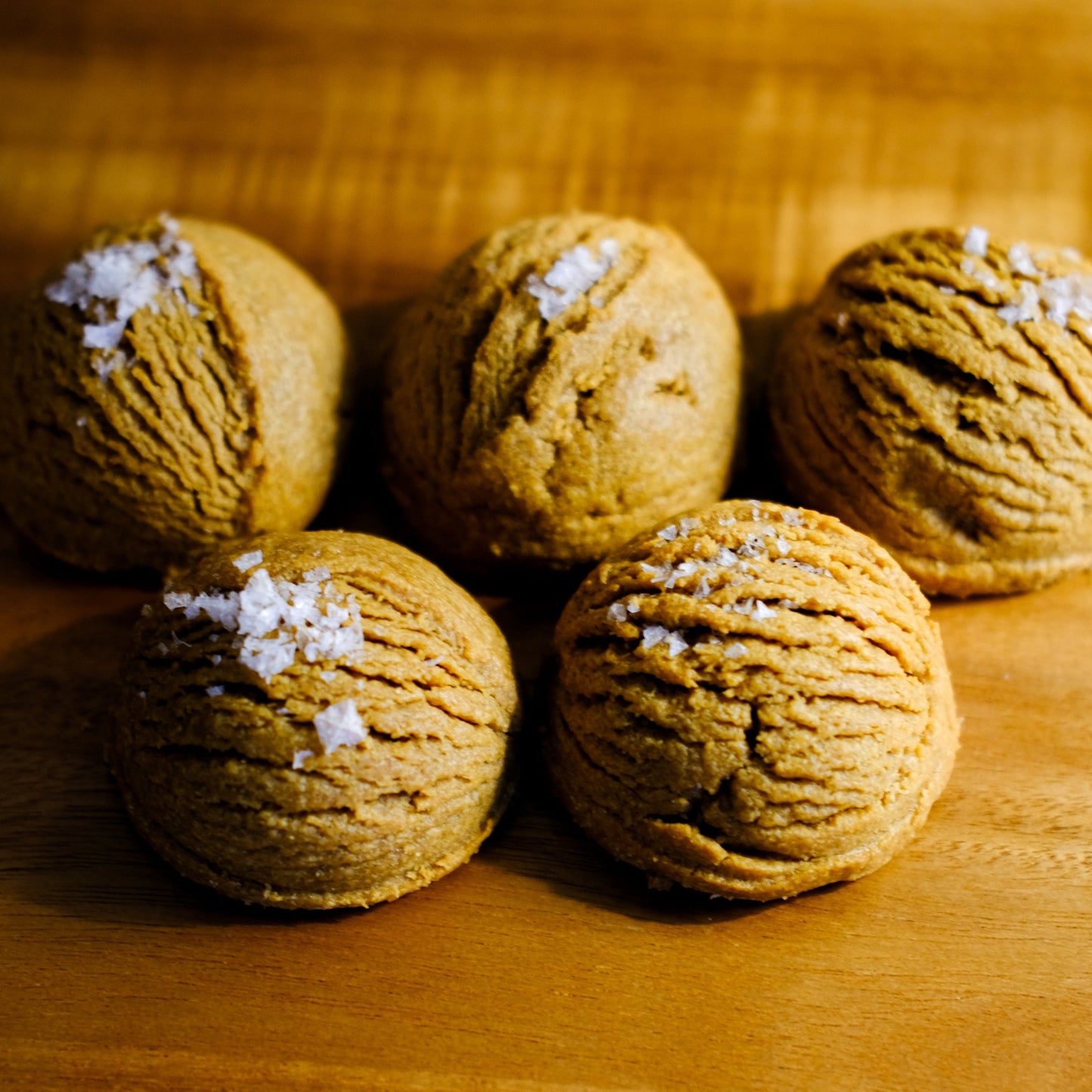 Flourless Peanut Butter Fleur de Sel Cookie