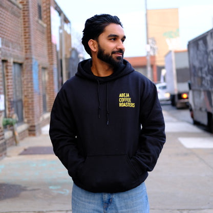 Abeja Hoodie - Black, Yellow