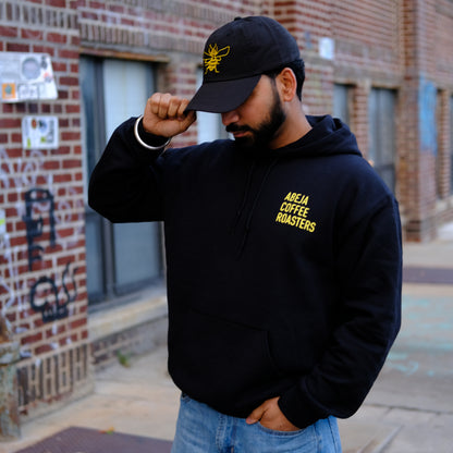 Abeja Hoodie - Black, Yellow