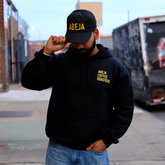 Abeja Hat - Text Logo, Black