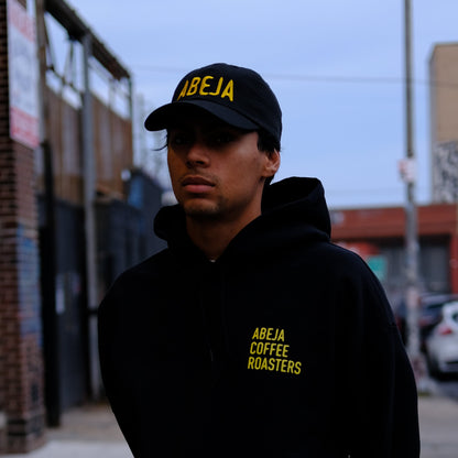 Abeja Hat - Text Logo, Black