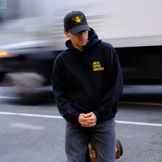 Abeja Hoodie - Black, Yellow